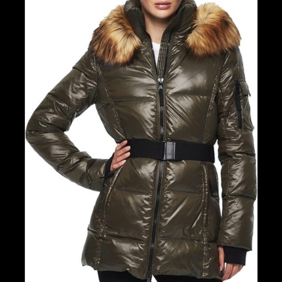 S13 Jackets & Blazers - S13 Green Women's Nicky Belted Down Coat